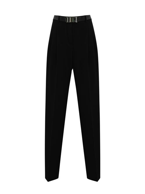 Pantalone con cintura Neottia in cady Nero MAX MARA STUDIO | 2516131011600001